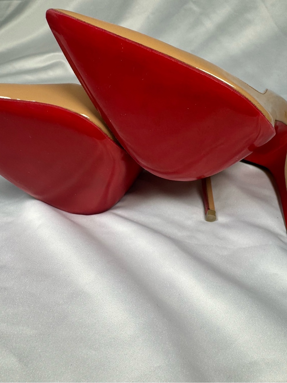 Christian Louboutin So Kate 120 Patent Nude Pumps Sz 37 - Picture 3 of 11